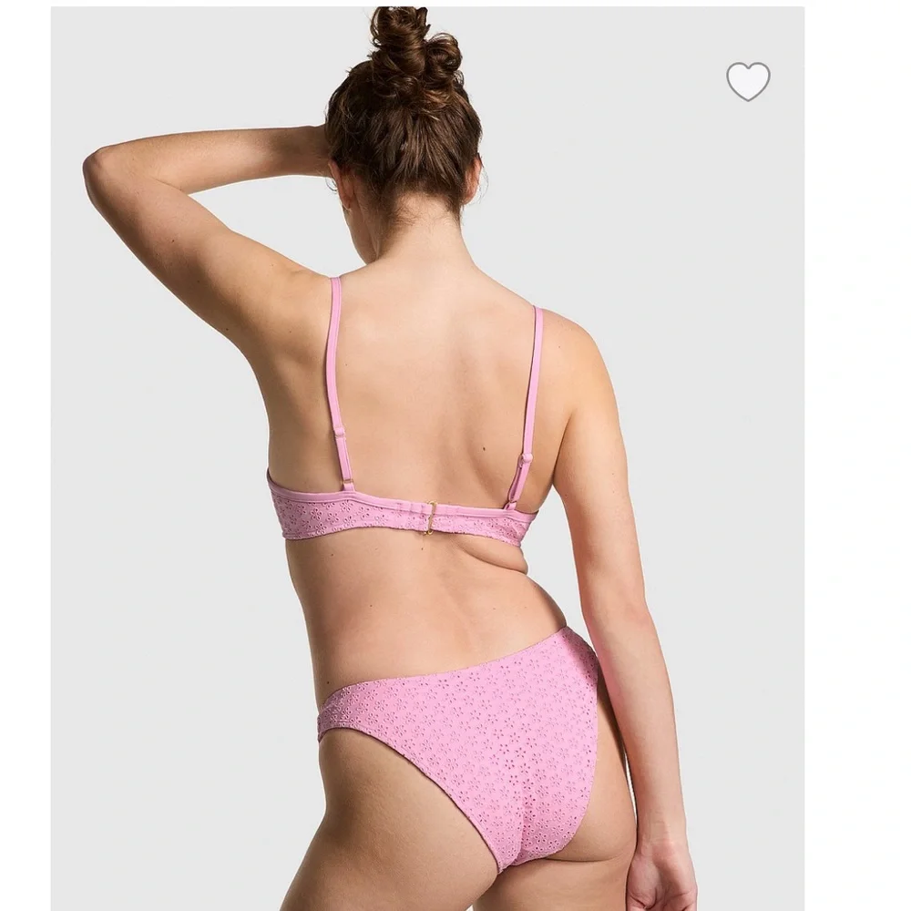 Frankies PINK by VS Buttercup Eyelet Bikini Top & Golden Hour Eyelet Bottom